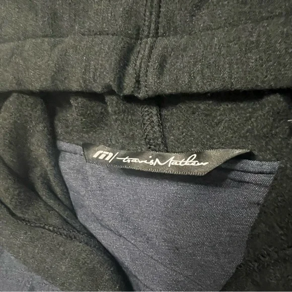 Travis Mathew Scavenger Hooded Golf Vest Jacket Navy Blue Grey Men’s Size Large - Picture 7 of 16